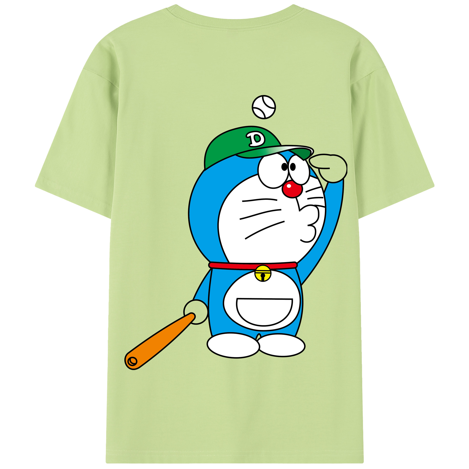 （画像用） ドラえもん Doraemon 綿100％半袖Tシャツ（背面プリント）